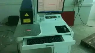 02 CO2 laser marking marking on acrylic (Malaysia customer)- laser marking machine