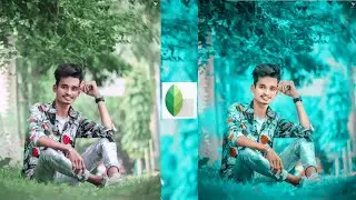 Snapseed - Just 2 Step Cyan Blue Effect ll Snapseed Amazing Editing Trick ll Amar Editing Zone