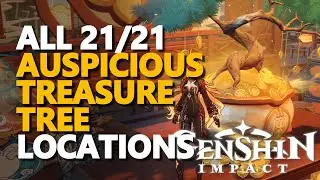 All Auspicious Treasure Tree 21 Locations Genshin Impact