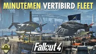 Fallout 4 Boston Airport Settlement Let's Build: Minutemen Vertibird FLEET! | RangerDave