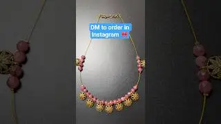Beautiful neckpiece #handmade #affordableproducts #invisiblechains #jewellerylover