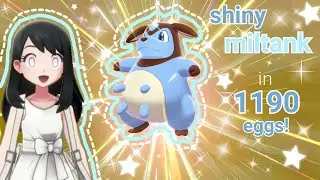 ♡ SHINY MILTANK - in 1190 eggs! (pokemon sword) ♡