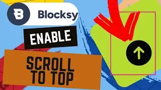 Blocksy enable scroll to top