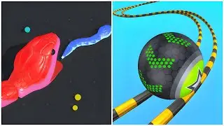 Going Ball vs Snake Clash.io - (All Max Level, New Update)