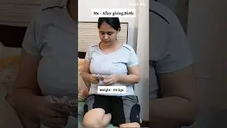 My Pregnancy Weight Loss Journey &hearts;️ #shorts #weightloss #pregnancy #vinay_isha