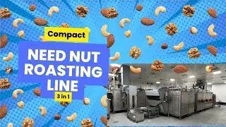 Compact SevvalUSA Nut Roasting and Seasoning 3-in-1 Line | SEVVALUSA
