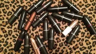 Mac lipstick swatches - limited edition