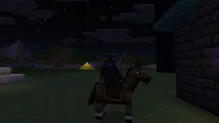 The adventures of the ender dragon were making nether bricks and found a horse and went on horse