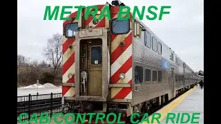 Metra BNSF 1326 Cab Car Ride (Express) (Full Ride)