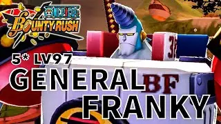 (First Look)5* General FRANKY Gameplay | One Piece Bounty Rush