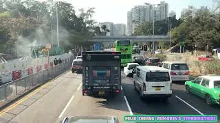 [輪到將沙田前往火炭區]城巴6163 Enviro500MMC UX6731(路線798)調景嶺站-駿洋邨縮時行車片段