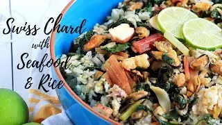SWISS CHARD WITH SEAFOOD & RICE RECIPE | CROATIA INSPIRED RECIPE | INTHEKITCHENWITHELISA