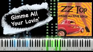 ZZ Top - Gimme All Your Lovin' Piano Tutorial