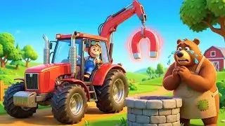 Oh No! Lost Key in Deep Well! Monkey Rescue 🚜🗝️