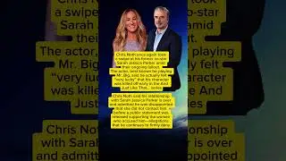 Chris Noth Says Rift With Sarah Jessica Parker Is Over, Addresses Past Allegations #news