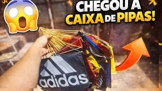 CHEGOU A CAIXA DE PIPAS! 😱🪁 VOC&Ecirc;S N&Atilde;O EST&Atilde;O PRONTO