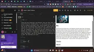Web Design U2 L10 Part 2 - Adding Music links from Soundcloud
