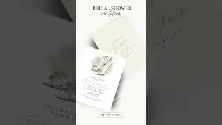 Must-See Bridal Shower Invitation Templates! Elegant Canva Designs in 3 Perfect Sizes