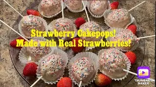 Strawberry Filled CAKEPOPS