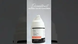 New Deconstruct Invisible Water Sunscreen  lightweight, non-greasy, and  SPF 50 PA++++ #shorts #yt