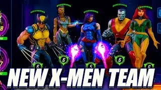 *NEW* PSYLOCKE, COLOSSUS & JEAN GREY GAMEPLAY! X-MEN TEAM! - Marvel Strike Force