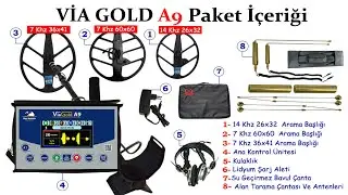 VİA GOLD A9 KULLANIMI VE DETAYLI EGİTİM VİDEOSU, ALTIN ARAMA CİHAZI