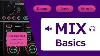 【RC-505 MKII Tutorial】How to clean out drums and bass, use stereo type effects