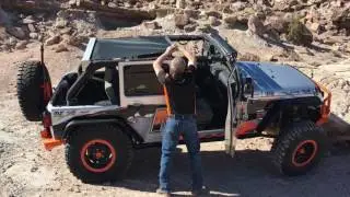 MORE's Jeep JK Roller Sun Shade (short demo)