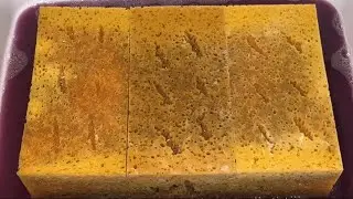 { ASMR} LARGE BLOCK SPONGES SQUEEZING | OLD SPONGE RIPPING | RINSING 🫶