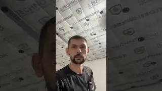 Монтаж звукоизоляции под натяжной потолок! #звукоизоляция #звукоизоляцияквартиры  #шумоизоляция