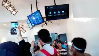 A simple clip inside the grand opening of Camp Boomy Cafe