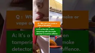 Why can't you smoke or vape on the plane? #jwr #plane #travel #airport #journey #viralvideo