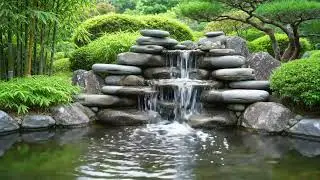Deep Sleep Water Therapy | Soothing Zen Garden Jepang 🌊 Nature Ambience