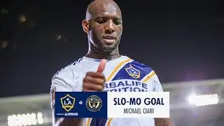 SLO-MO GOAL: Michael CIani heads home the Galaxy&rsquo;s third goal