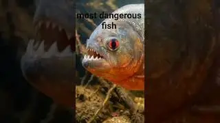 Piranha: The Most Dangerous Fish in the River😱#shortsfeed #facts #amazingfacts