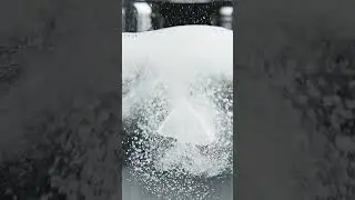 calcium foam 💨 bubbling silver sparks #shorts #asmr #calcium #labreaction #sciencevisuals