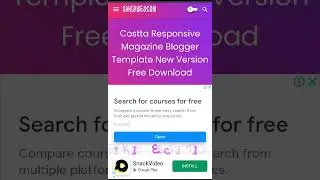 Costta Blogger Pro Responsive Template Free Download || Premium Blogger Template Free Download 2021
