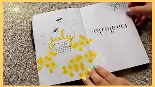 BEE THEME BULLET JOURNAL SETUP | July 2020 | Dejana Pasic