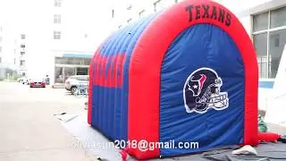 Promotion inflatable helmet tent, inflatable sport dome,advertising football tunnel for sport event