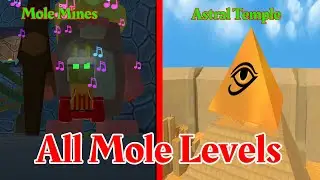 Super Bear Adventure - Gameplay Walkthrough - All Mole Levels (Mole Mines & Astral Temple)