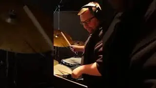 In the #studio recording some #jazzdrums . #drums #studiodrummer #drumming #recordingstudio
