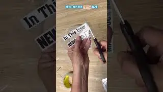 Quick & Easy Image Transfer Using Packing Tape! #art #diy #diycrafts