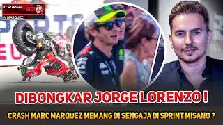 MARC MARQUEZ CRASHED INTENTIONALLY❓JORGE LORENZO EXPOSES THE ODDITY OF THE MISANO SPRINT RACE