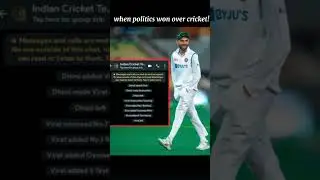 From Admin to Exit: Cricket Politics in Play#viratkohli #cricket #politics #creative #explore #goat