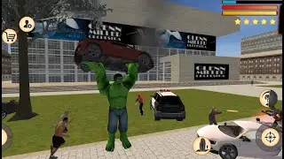 Incredible Monster Hulk in Stone Giant Superhero Game - Green Hulk Vs City Police | Android GamePlay