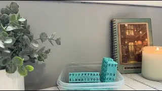 ASMR Crafting | &lsquo;Clickables&rsquo; Stamp Set in Plastic Case Sounds | No Talking 