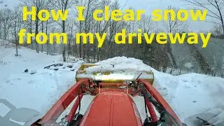How I clear the snow off my driveways