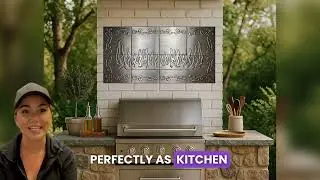 Set of 8 Metal Tiles  Stainless Steel, Copper or Brass Kitchen Backsplash or Outdoor Decor
