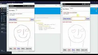Firebase Chat with interactive: GPS map position and drawing