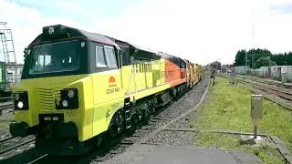 (HD) Brand New Colas Rail 70807 passes Banbury working 6M50 - 19/5/14